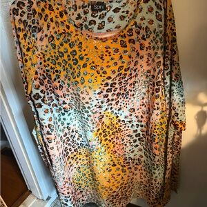 SPIN 3xl Multicolor Leopard Print Women's dress